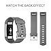 Fitbit Charge 2 Bands, AK Classic Edition Adjustable Comfortable Replacement Wristbands for Fitbit Charge 2 Heart Rate [No Tracker] (Gray, Small)