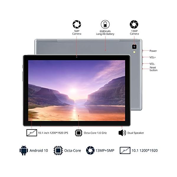 Blackview TAB 8E Tablet,10.1 Inch Android Tablets,13MP Rear Camera,1200 * 1920 FHD+ IPS Displsy,Octa-core Processor…