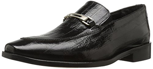 Stacy Adams Men's Santiago-Moc Toe Bit Slip-on Loafer, Black, 12 M US