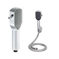 Pet Dog Bathing Cleaning Set Tool Shower Sprayer Kit Pet Bath Brush 2-in-1 Pet Shower Attachment For Bathtub and Outdoor Garden Hose Compatible, For Dog Cat Grooming Cleaning and Massaging