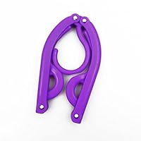 Higere 5Pcs Magic Outdoor Camping Portable Folding Plastic Clothing Coat Hanger(Purple)