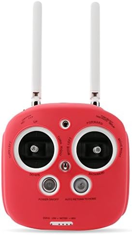 LZETC Silicone Skin Case Cover Guard for DJI Phantom 4/3 Inspire 1Quadcopter Remote Controller, Drop and Scratch Resistant Watermelon Red