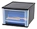 IRIS 17 Quart Stacking Drawer, Black