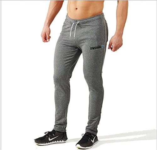 DKSM Gym shark embroidery logo men's trousers cultivate one's morality leisure sports fleece pants