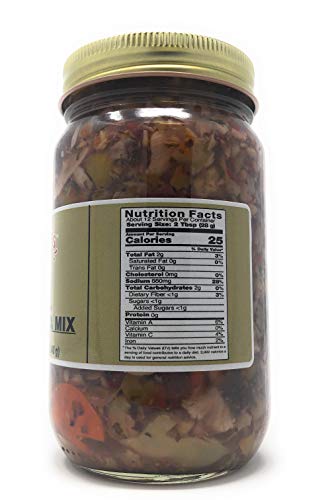 Granzella's New Orleans Style Muffuletta Olive Salad Mix (12 oz jar)