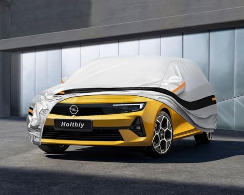 Holthly Exterior Car Cover for Opel Astra (2004-2026), Car Cover 10 Layers of Protection, 100% Waterproof, Anti-Dust, Windproof, Rain Waterproof, UV Protection.