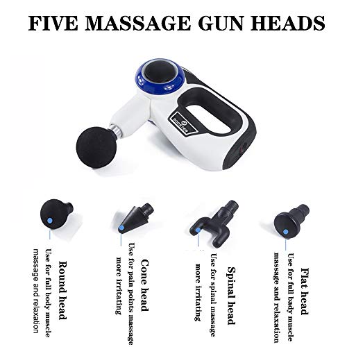 Percussion Massage Gun-Hand held Deep Tissue Muscle Professional Cordless Portable Powerful Massagers for Relieve Muscle Soreness and Stiffness