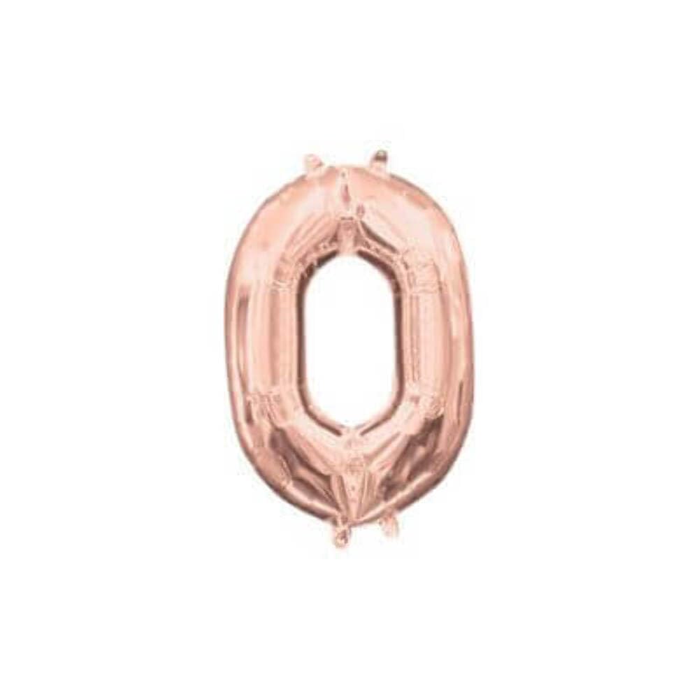 Amscan 3748511 16In: '0' Rose Gold