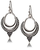 Boho Bali Earrings Silver Toned - SPUNKYsoul Collection