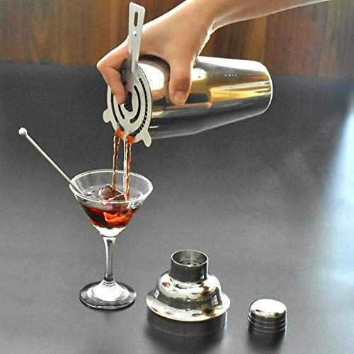 Meka-supplies - Stainless Steel Ice Filter Colander Cocktail Shaker Mixed Drink Strainer