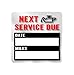 Oil Change Reminder Stickers / 250 Clear Window Automotive Mechanic Labels / 2