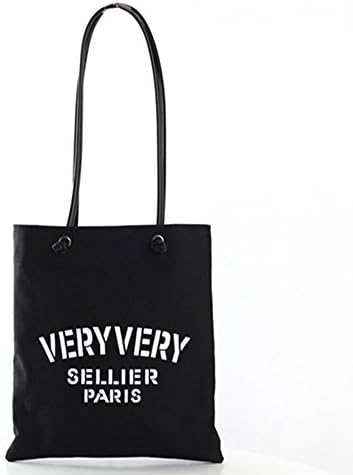 Sunwel Women's 2 Sizes Slim-and-Light Leisure Canvas Shoulder Bags Messenger Shopping Bag Handbag Zipper Tote Bag with Pu Leather Handle Ipad Carrying Letter Prints in 3 Colors Option Navy Clearance