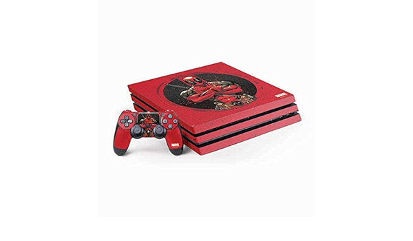 Amazon Com Skinit Decal Gaming Skin Compatible With Ps4 Pro Console And Controller Bundle Officially Licensed Marvel Disney Merc With A Mouth Design Electronics