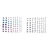Kloud City Eye Rock Crystal Jewel Rhinestone Glitter Temporary Face Eye Brow Shadow Eyeliner Head Sticker Body Tattoo Costume Accessory Dancer