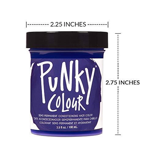 Jerome Russell Punky Hair Color Creme, Midnight Blue, 3.5 Ounce