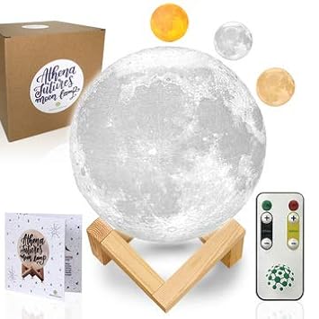 moon lamp with timer with colors moon light 3d moon lamp moon night light with stand mood globe cool lamp gift with wooden stand gift box