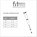 FitPro Adjustable Lightweight Crutches with Underarm Pad and Handgrip- Child, Amazon Exclusive Brand