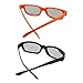 uxcell 3D Clip-on Glasses Set for Movies/Cinema Compatible with Reald Cinema 2xAdults Sized and 2xChildren Sizedthumb 2