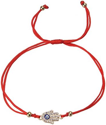 MEIBEADS Red String Evil Eye Hamsa Hand Cross Bracelets