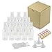 KAKOO Fine Mist Spray Bottles, 12 Pcs Transparent Travel Bottle Toiletries Liquid Containers for Cosmetic Makeup (Clear)