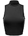 FPT Womens Sleeveless Mock Neck Crop Top