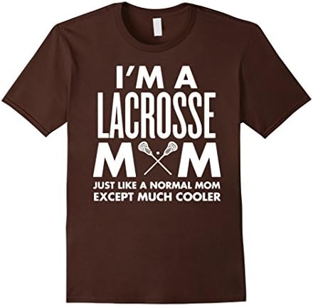 Men's Lacrosse Shirts - Lacrosse Mom T-shirt XL Brown