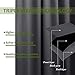 NICETOWN 95 inch Blackout Curtains - Triple Weave Energy Saving Thermal Insulated Solid Grommet Blackout Draperies for Living Room/Bedroom (1 Pair, W52 x L95, Grey)