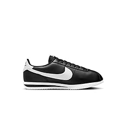 NIKE Men's Cortez Shoes, Black/White, 10