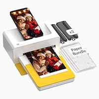 KODAK Dock Plus 4PASS Instant Photo Printer, 4x6” Portable Picture Printer, Bluetooth & Dock 2-in-1 Home and Gift Printer for iPhone & Android, 50 Sheets Bundle