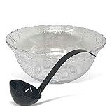 CSBD Punch Bowl 2 Gallon Premium Quality Plastic With 5 oz Ladle