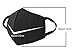 Alimitopia 2 Pcs Black Top Quality Unisex Adult Three Ply Activated Carbon Cotton Face Mouth Mask Health Anti Dust Anti-fog Cycling Masks Respirators (Black(2pcs))