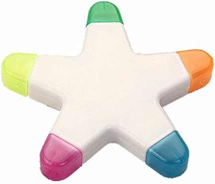 Missley Colorful Highlighter 1PCS Star Highlighter Colour Markers Pens For Colouring and Study Supplies (Star)