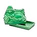 CKB Ltd Buddha Budai Decoration Vintage Home Butter Dish - Novelty Cool Tray with Lid (Jade Green)