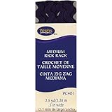 Wrights 1/2 by 2-1/2-Yard Rickrack Quilting Supplies, Medium, Blackberry