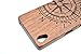 VolksRose SONY Xperia Z5 Wooden Case - Rosewood Compass - Premium Quality Natural Bamboo / Wood Cover with Free Screen Protector for Your Smartphone