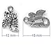 Heather's cf Silver Scorpion Charms. 120 pcs Antique Silver Non-Tarnish,Lead-Free, Cadmium-Free, Nickel-Free Beads for DIY Jewelry Making,Bracelets, Necklaces, Earrings, Keychains, Crafts, Bulk