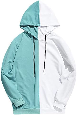 Mens Color Block Hoodie Color Matching 