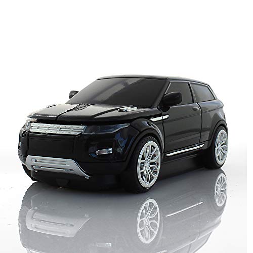 2.4Ghz Car Wireless Mouse 1600DPI Sport SUV Car Mouse Small USB Optical Computer Mouse Gaming Office Mice with USB Receiver for PC Computer Notebook Laptop (Black)