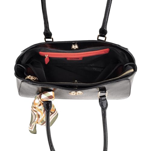 CLOE Bolsa Satchel Mediano con Mascada Para Mujer