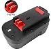 Angwel 18V 3000mAh Replacement Battery for Black & Decker HPB18 HPB18-OPE 244760-00 A1718 A18 A18E FS180BX FS18BX FS18FL FSB18 NST2118 Series - 1 Year Warranty primary
