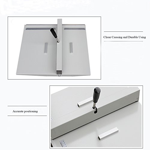 14Inch Manual Creasing Machine Scoring Paper Creasing Machine Desktop Paper Card Creaser Scorer with 2 Magnetic Blocks - Thumbnail 4