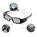 3D Glasses APEMAN DLP Link Active Shutter 3D Glasses LCD Lens High Brightness Contrast Rechargeable Battery 50 Hours Using Compatible with All 3D DLP Projectors (2 Pack)