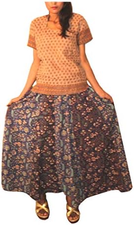 Lakkar Haveli Women's Nice Cotton Skirt Indian Hippie 100% Cotton Multi Color Lehenga Girl's Wear Ghagra Plus Size