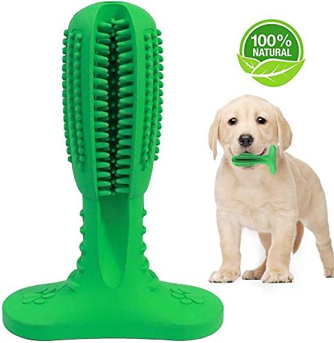 JOBNICE Dog Tooth Cleaning Dog Dental Stick Dog Toothbrush, Pet Dental Oral Care Non-Toxic Natural Rubber Bite Resistant Chew Toys for Dogs