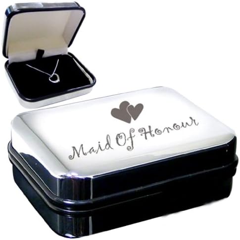 Wedding Favour Gift Maid of Honour sterling silver heart necklace