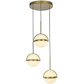 Alora MP301003BG Globo Pendant, LED, Brushed Gold