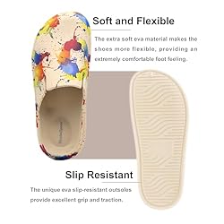 Meetinspace Women EVA Colorful Clogs Dupes Wide