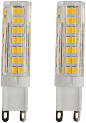 G9 LED Bulb, Dimmable g9 Bi-Pin base ,6W Equivalent Halogen 60W Replacement, 580lmAC 120V Warm White 3000K ,88 x 2835SMD --2 Pack