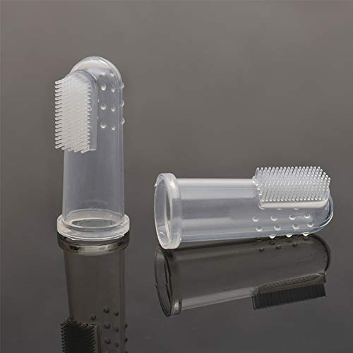 Brush Dog Teeth - 10pcs Set Soft Clear Tooth Cleaner Teeth Cleaning Pet Silicone Finger Toothbrushes - Electronics Accessories Beauty Toys Sports Garden Home Girls Cell Computers Phones Events