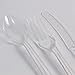 Concept Party Products 300 Piece Plastic Cutlery Pack, Clear